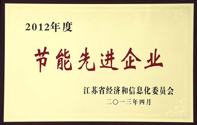 2012年度节能先进企业